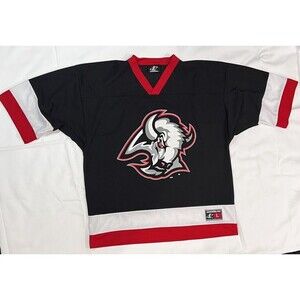 Vintage Buffalo Sabres Goat Head Logo Athletic NHL Hockey Jersey Men’s Large